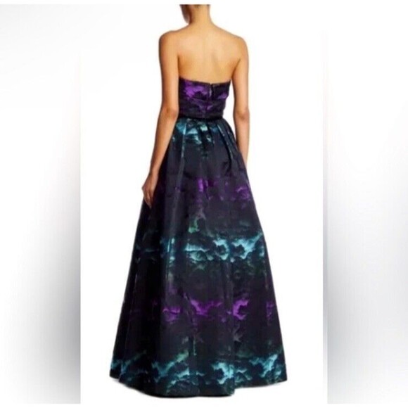 Pamella Roland Cloud Jacquard Ombré Dress Gown NWT Sz 6 - Picture 8 of 14